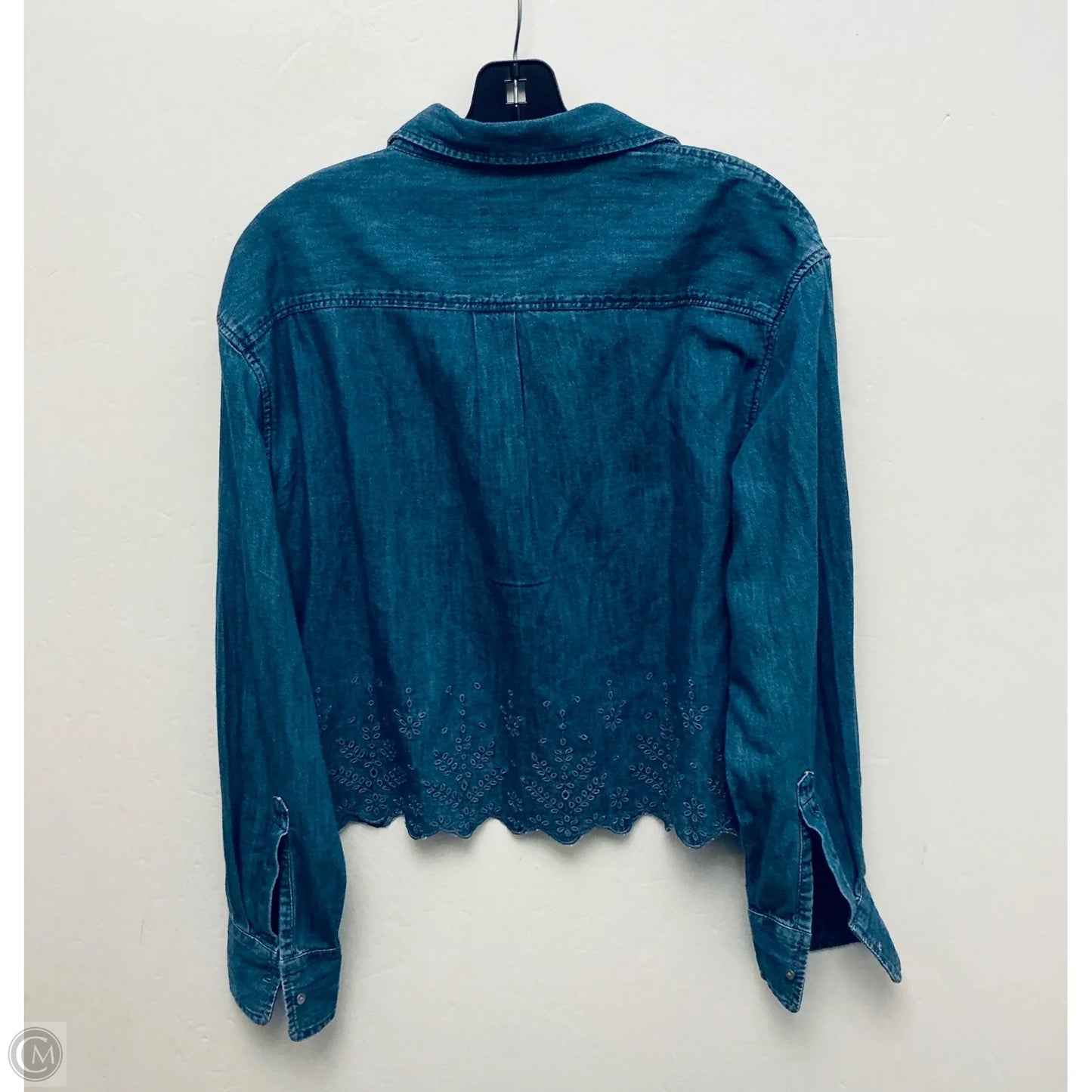 Top Long Sleeve By Gap In Blue, Size: Xs