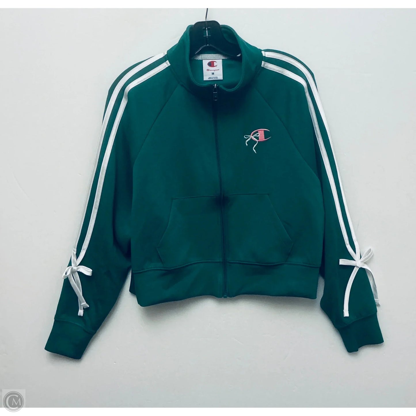 Athletic Jacket By Champion In Green, Size: M