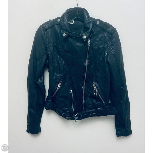 Jacket Leather By Cmc In Black, Size: M