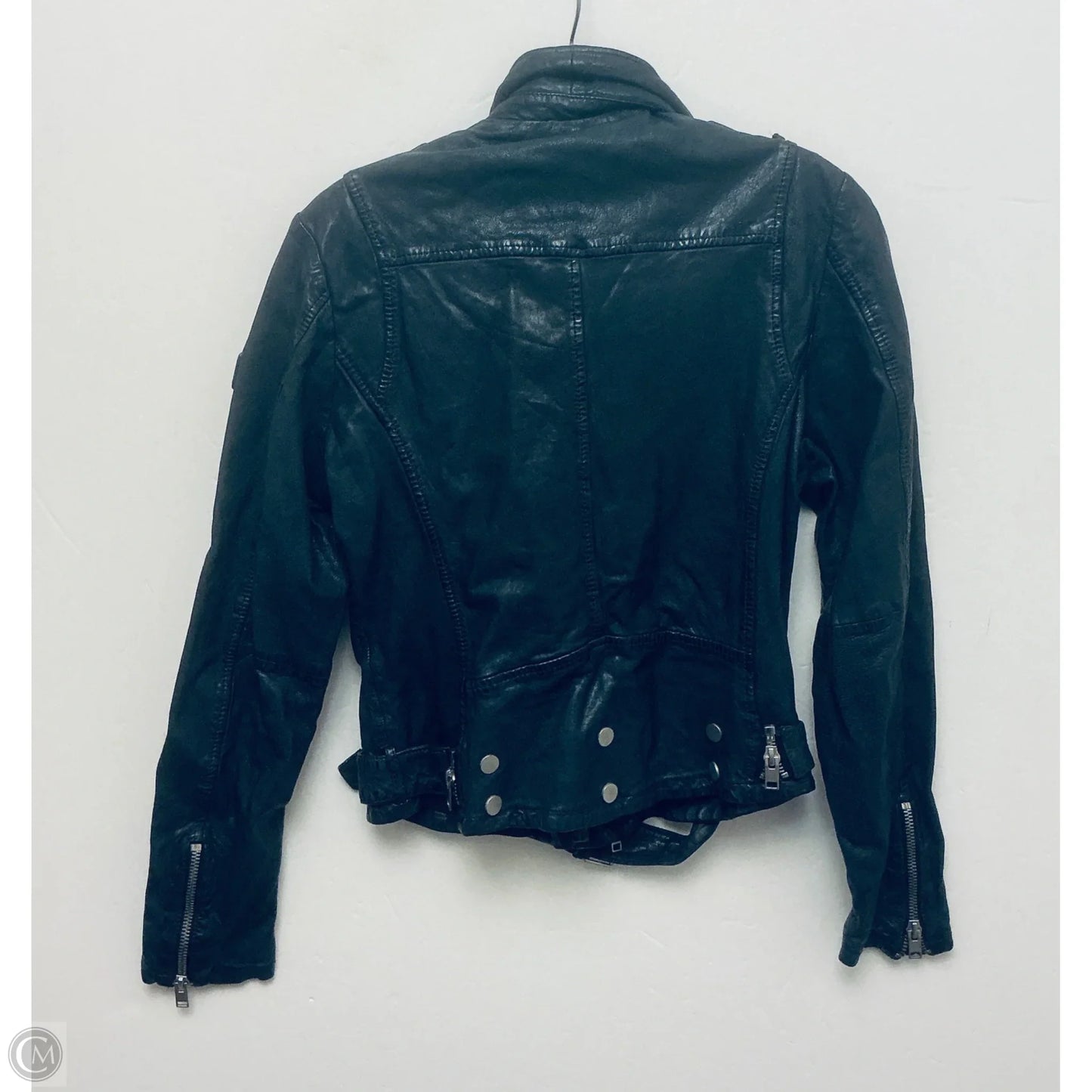Jacket Leather By Cmc In Black, Size: M