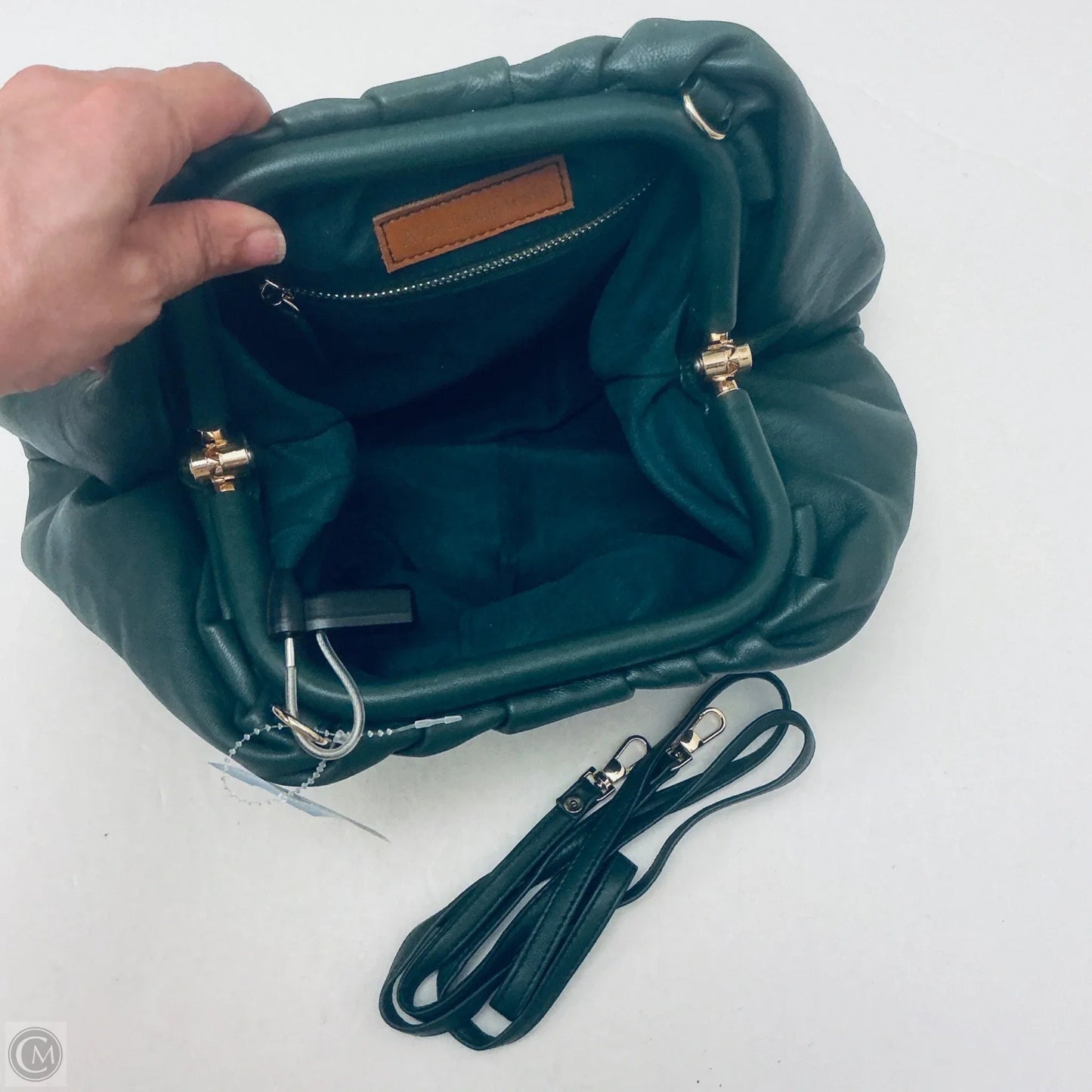 Handbag Leather By Cmc, Size: Small