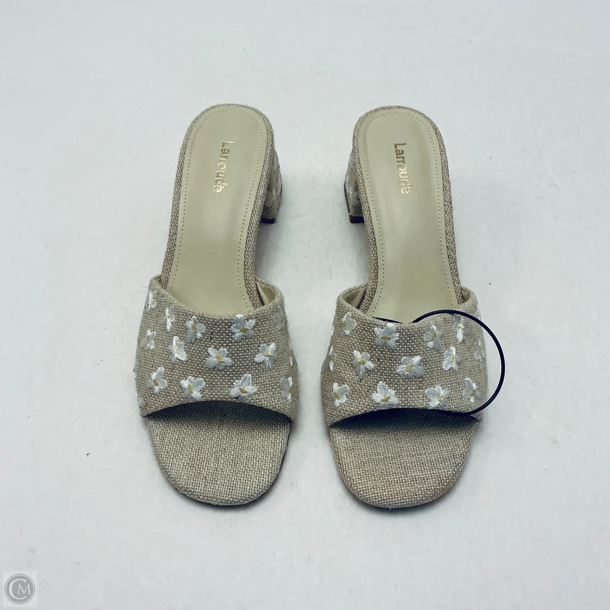 Sandals Heels Block By Cmc In Cream, Size: 7.5