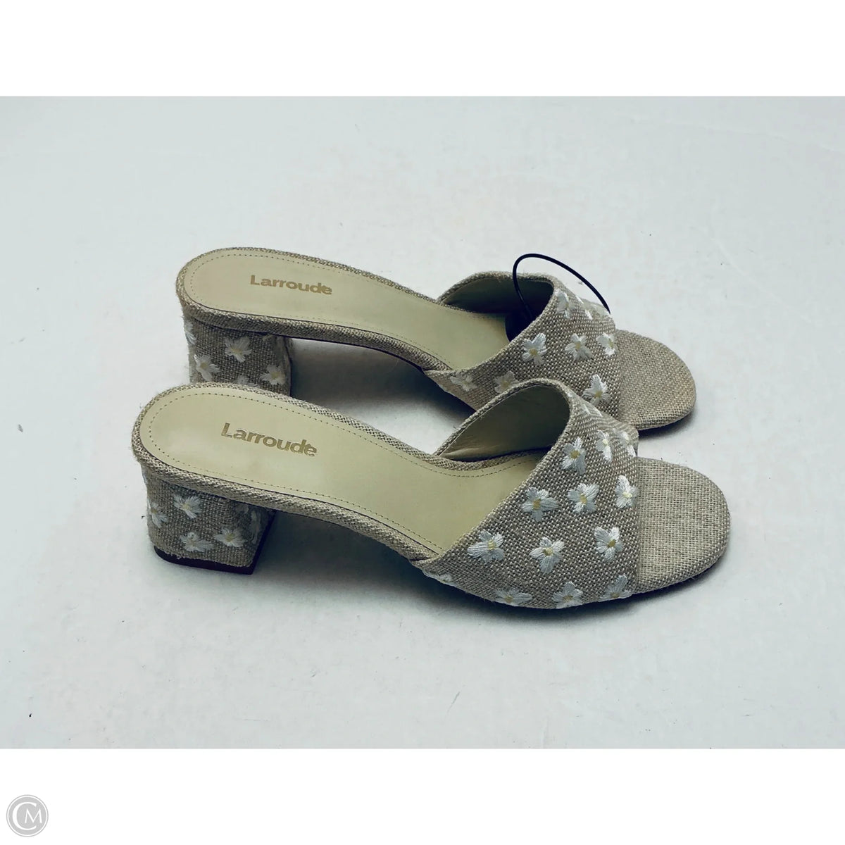 Sandals Heels Block By Cmc In Cream, Size: 7.5