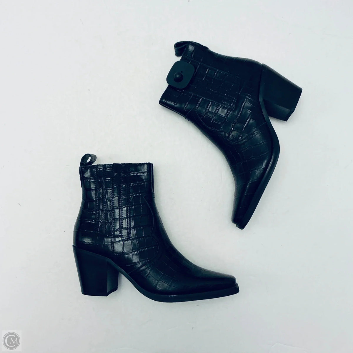 Boots Ankle Heels By Cmc In Black, Size: 8