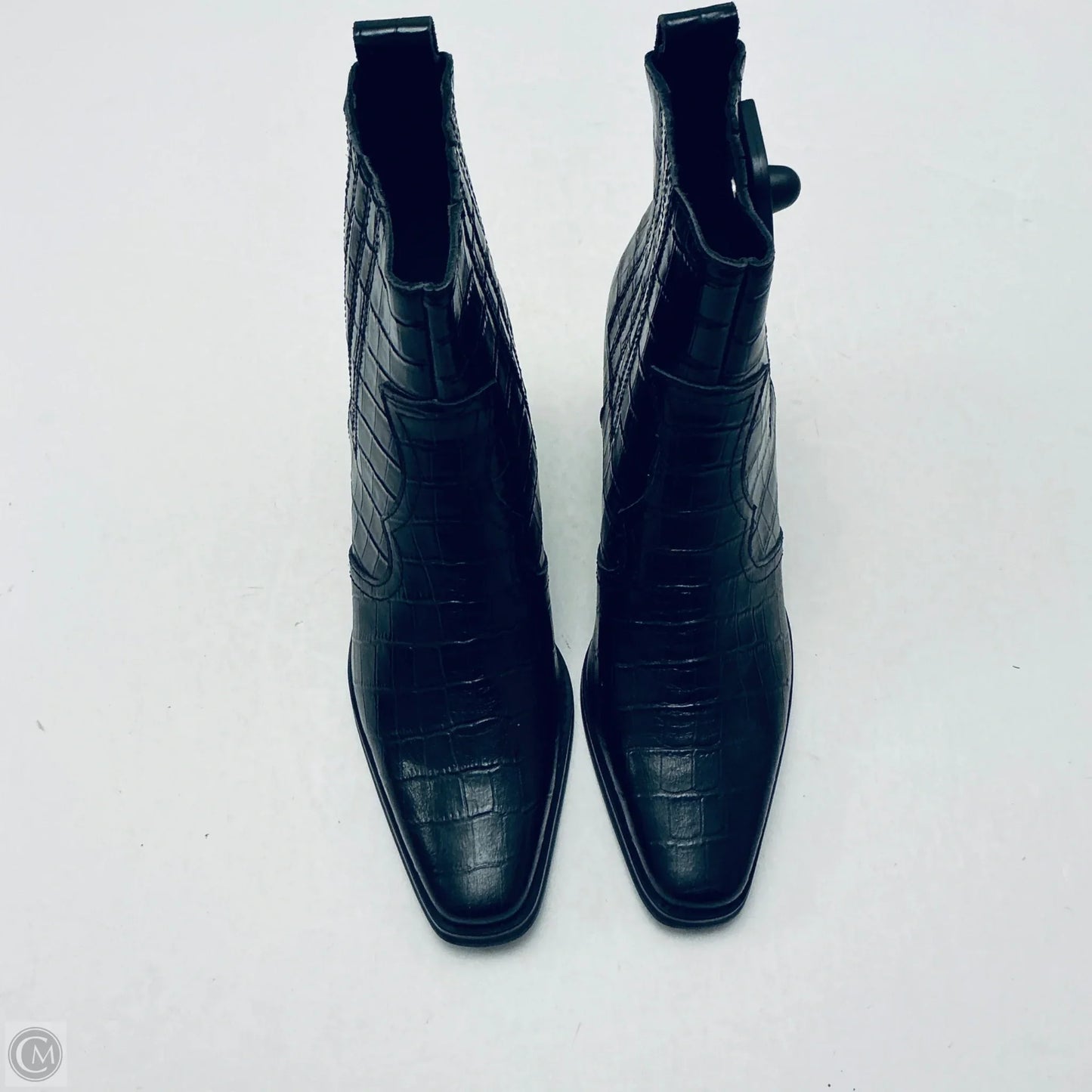 Boots Ankle Heels By Cmc In Black, Size: 8