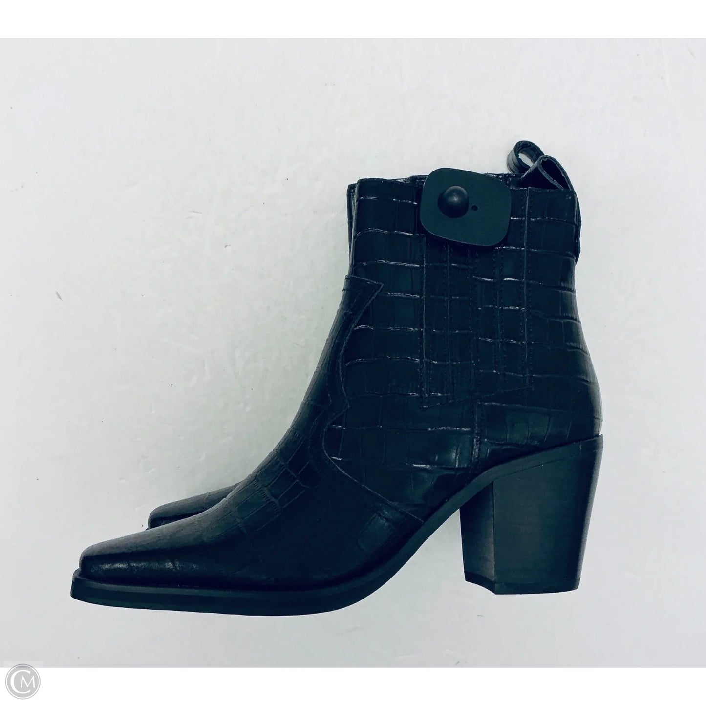 Boots Ankle Heels By Cmc In Black, Size: 8