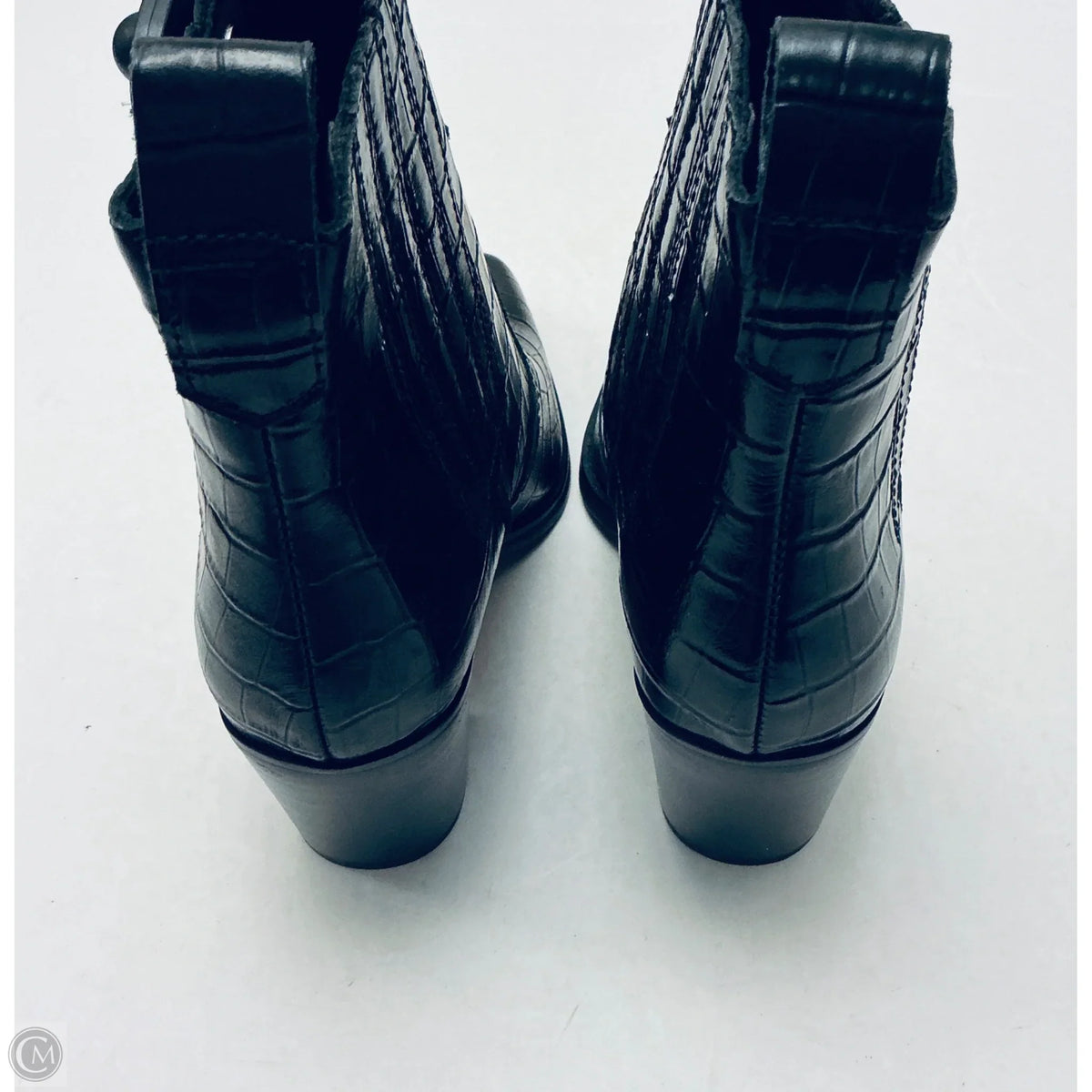 Boots Ankle Heels By Cmc In Black, Size: 8