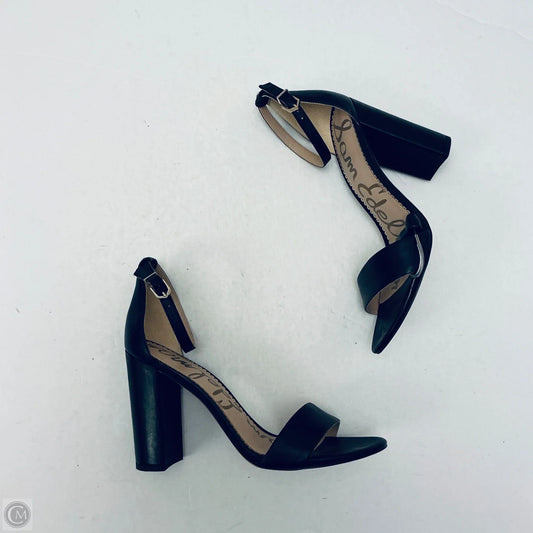 Sandals Heels Block By Sam Edelman In Black, Size: 9