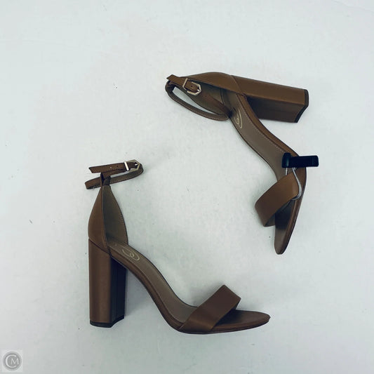 Sandals Heels Block By Sam Edelman In Tan, Size: 9