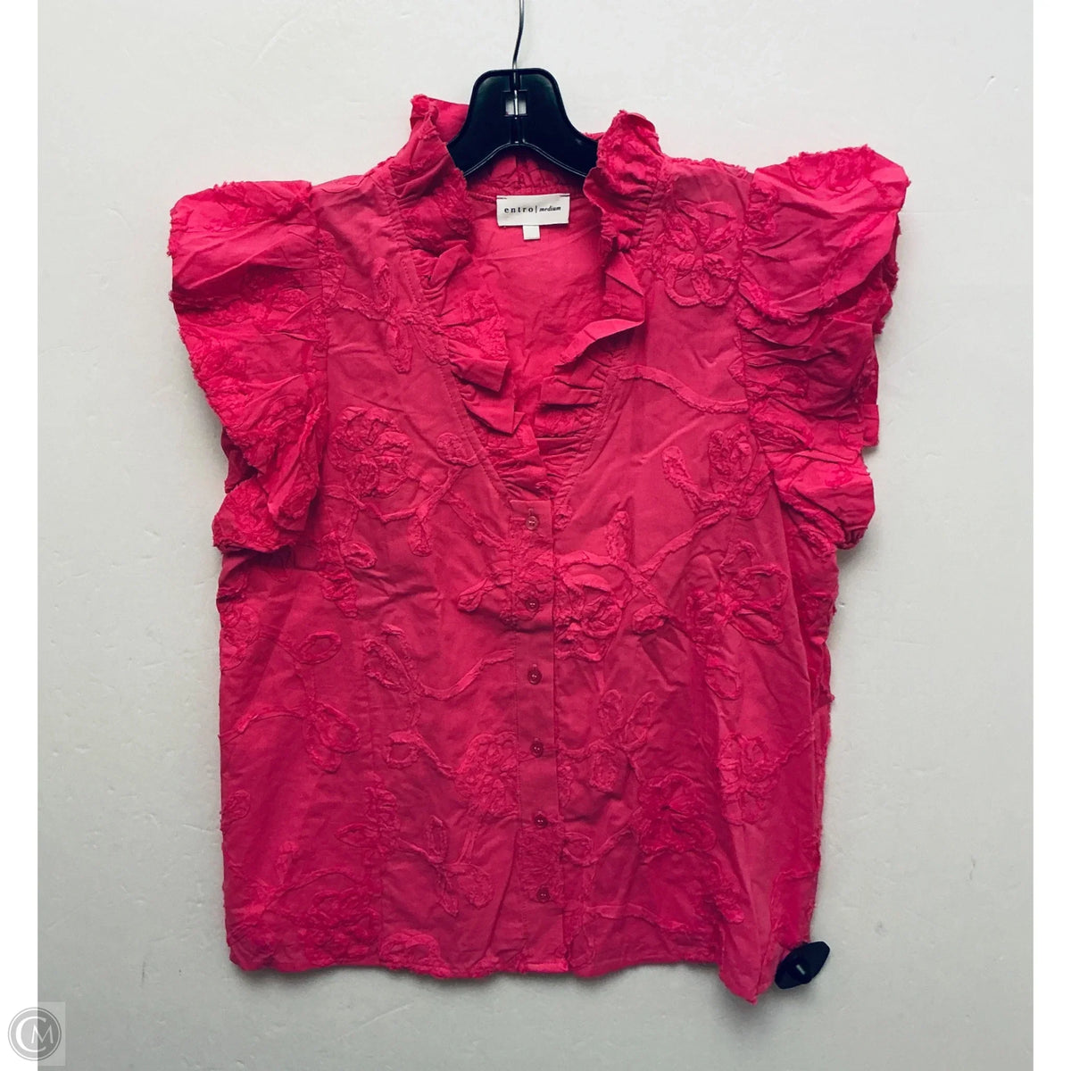 Top Short Sleeve By Entro In Pink, Size: M