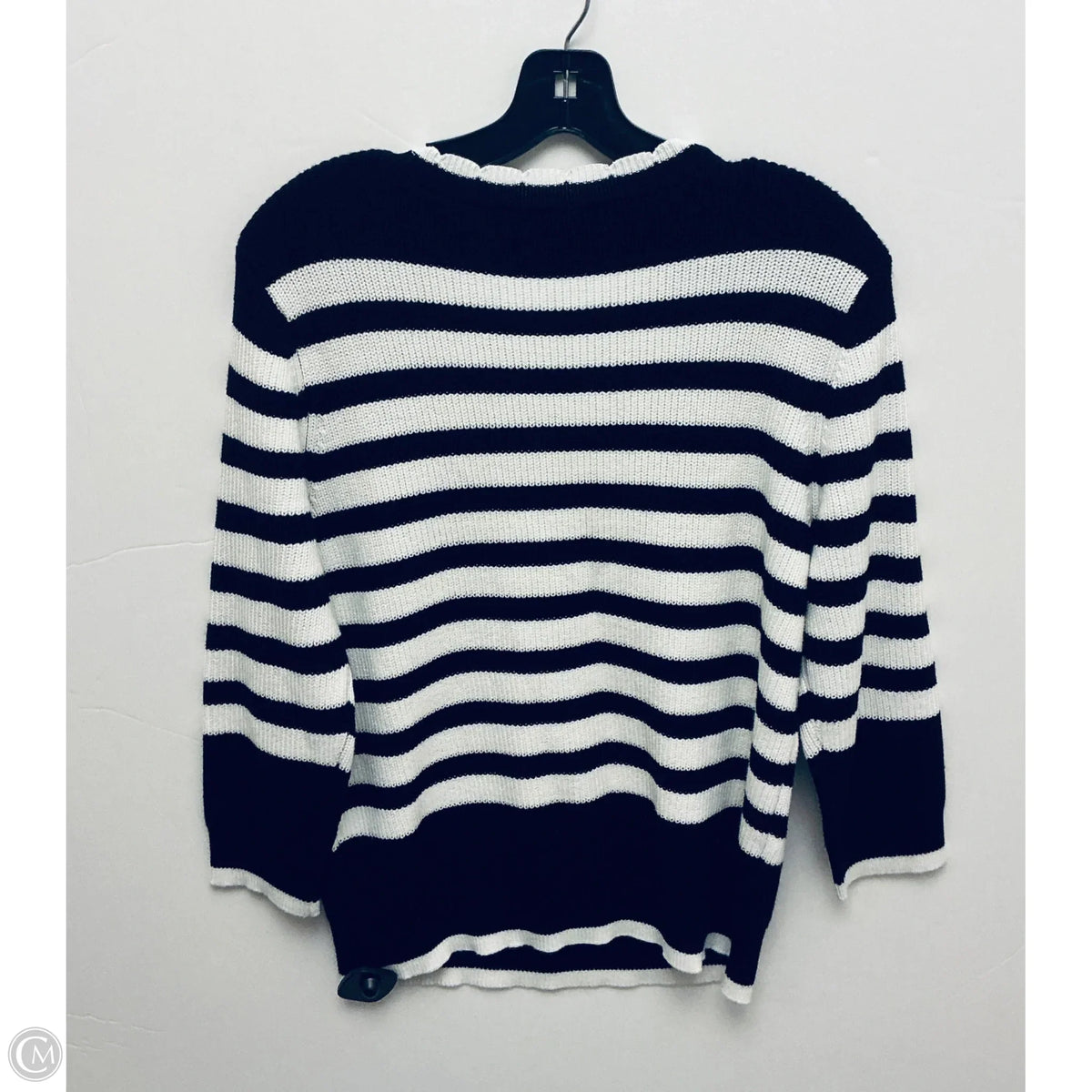 Sweater By Clothes Mentor In Striped Pattern, Size: M