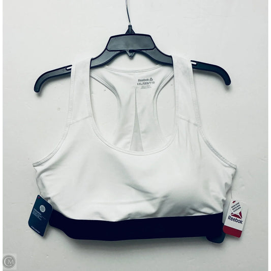 Athletic Bra By Reebok In White, Size: Xxl