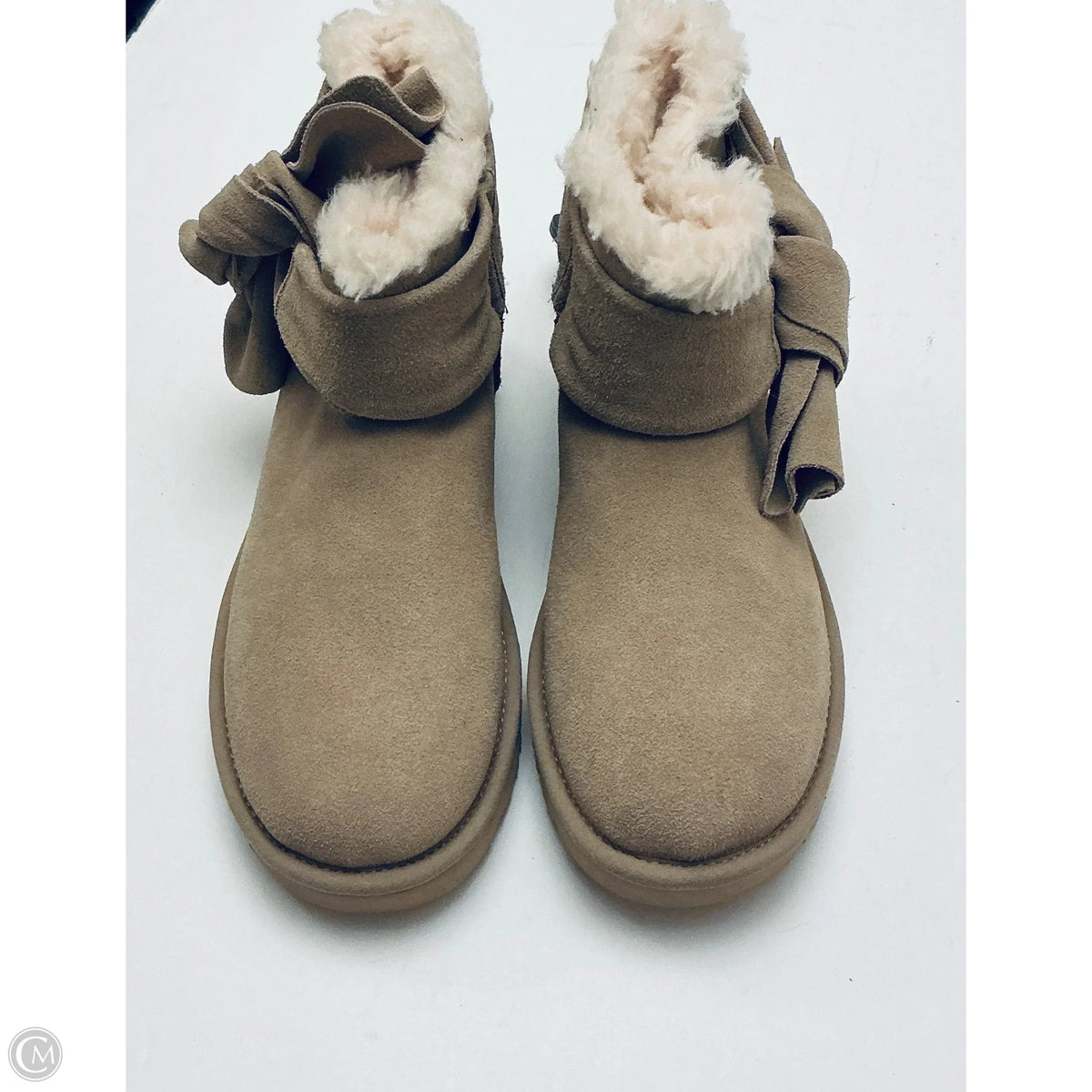 Boots Designer By Ugg In Brown, Size: 7