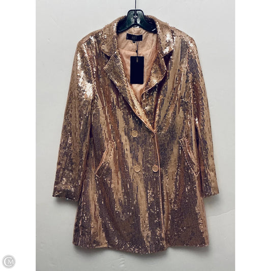Coat Peacoat By Lucky & Blessed In Rose Gold, Size: M
