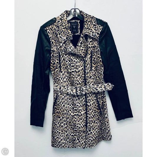 Coat Peacoat By Guess In Animal Print, Size: M
