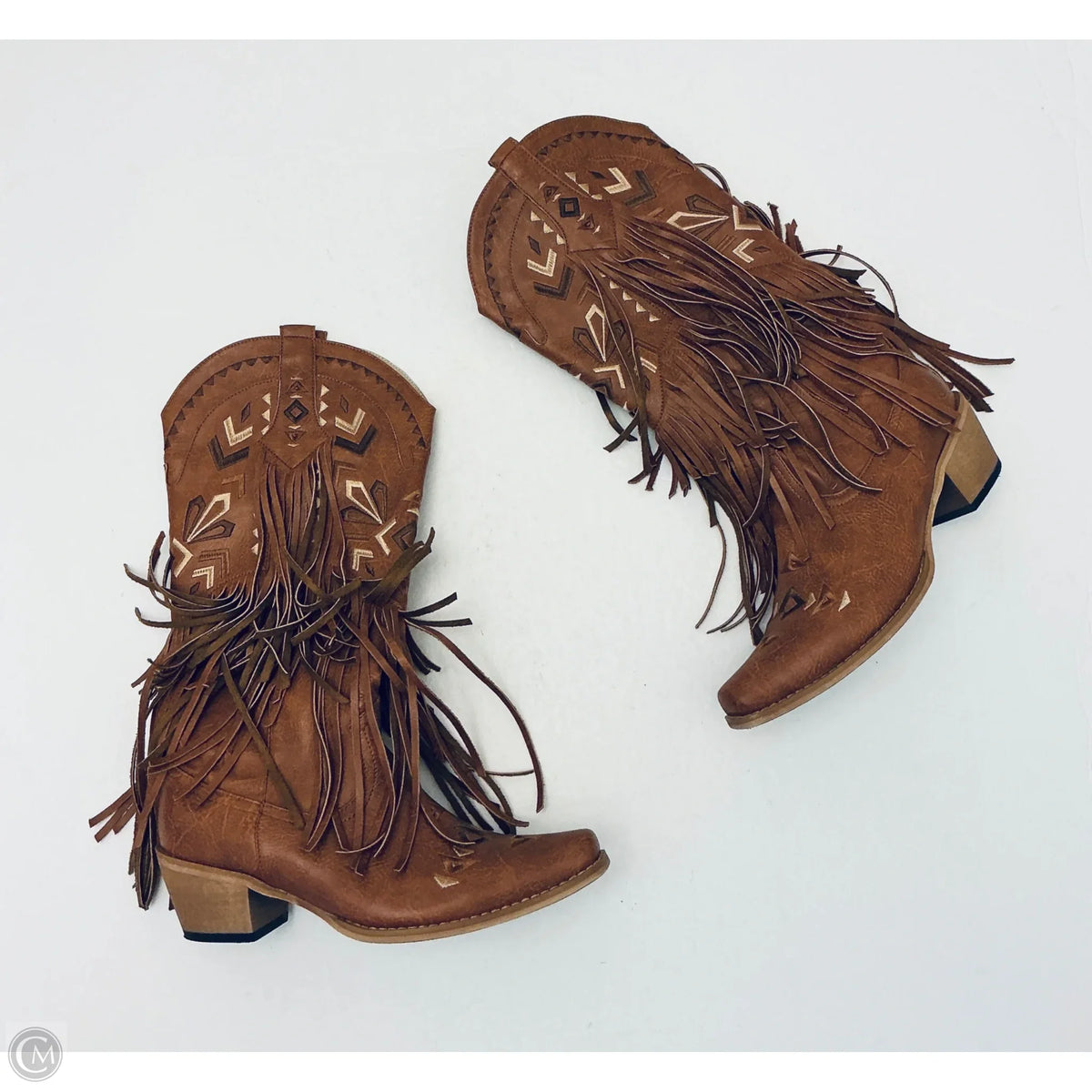 Boots Western By Clothes Mentor In Brown, Size: 8