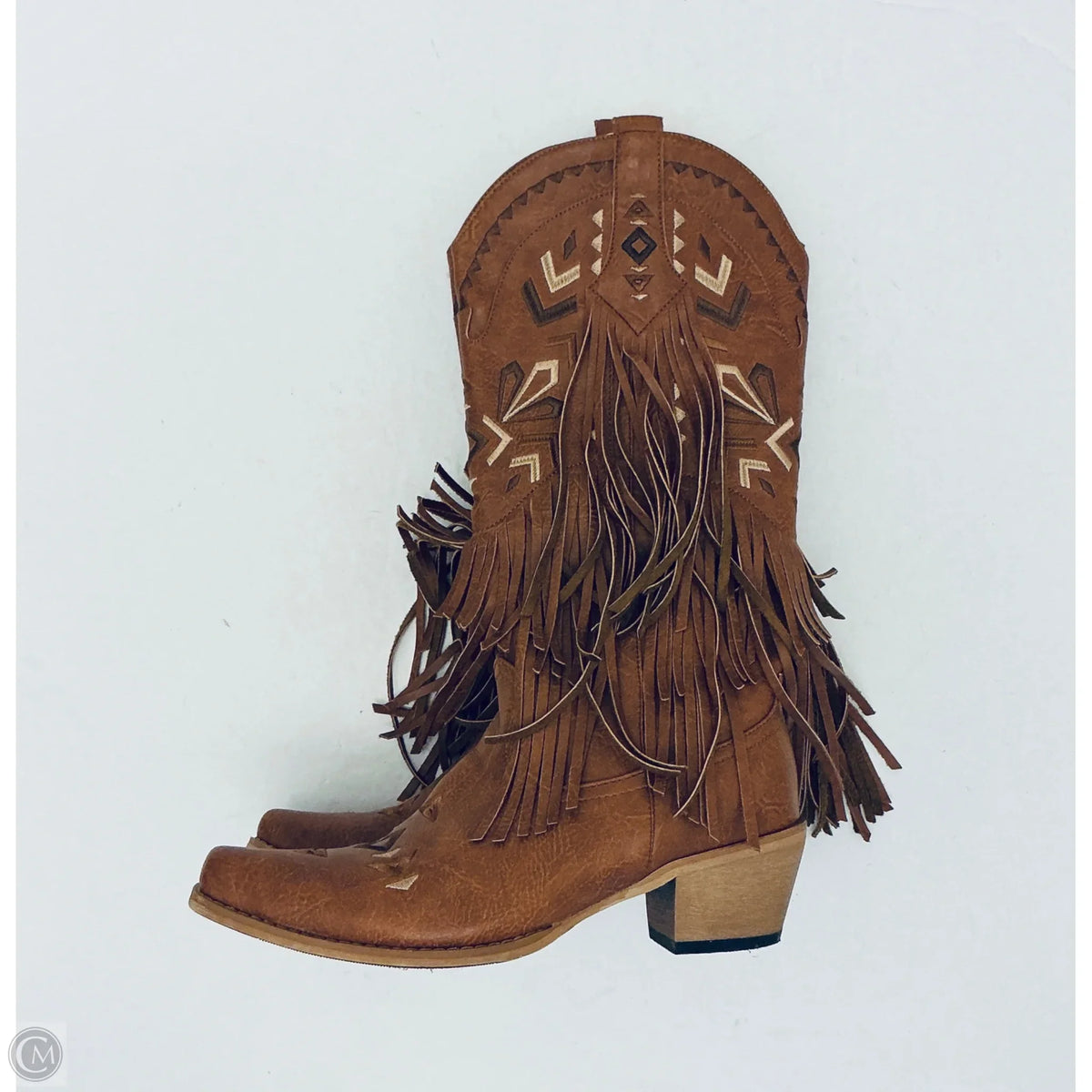 Boots Western By Clothes Mentor In Brown, Size: 8