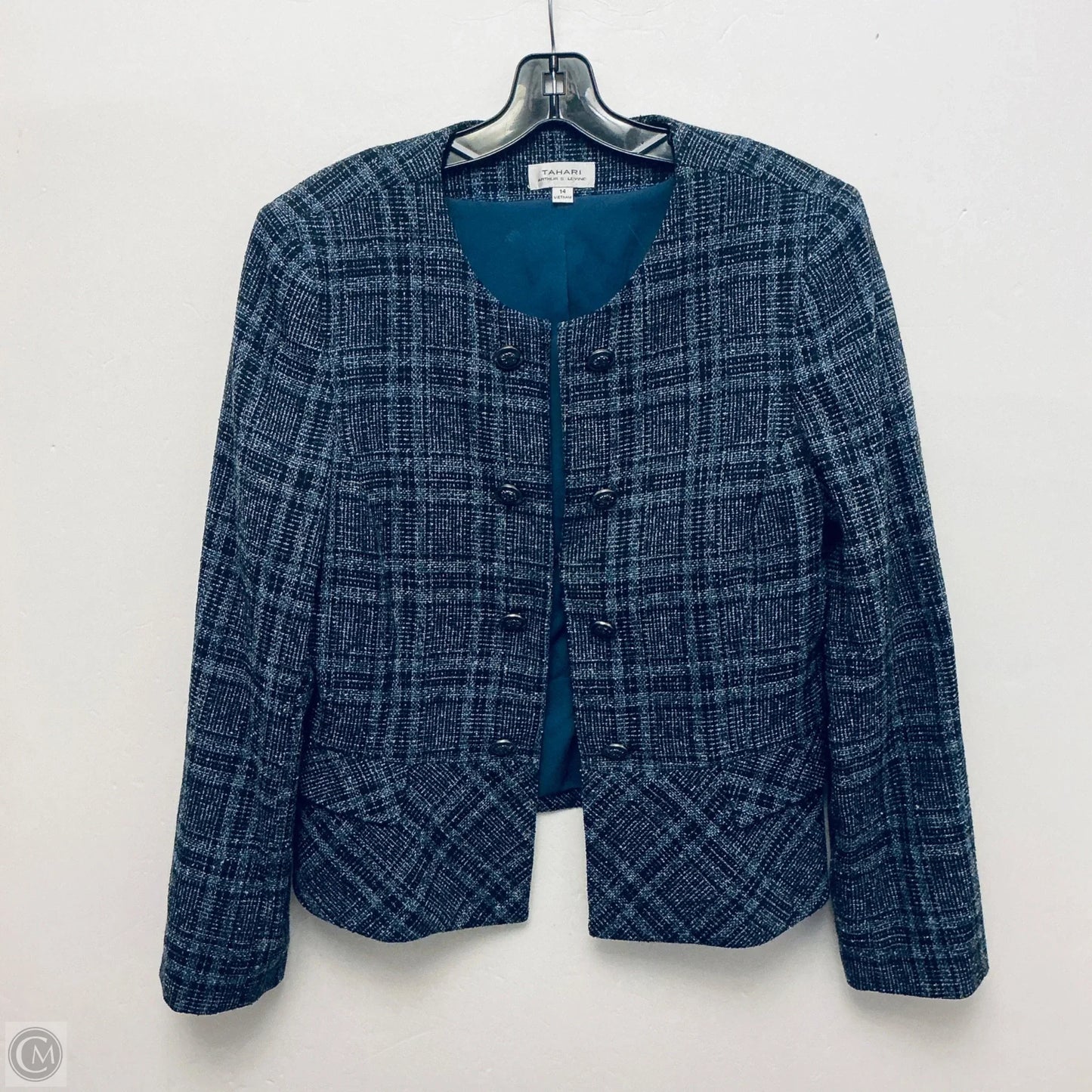 Blazer By Tahari In Navy, Size: Xl