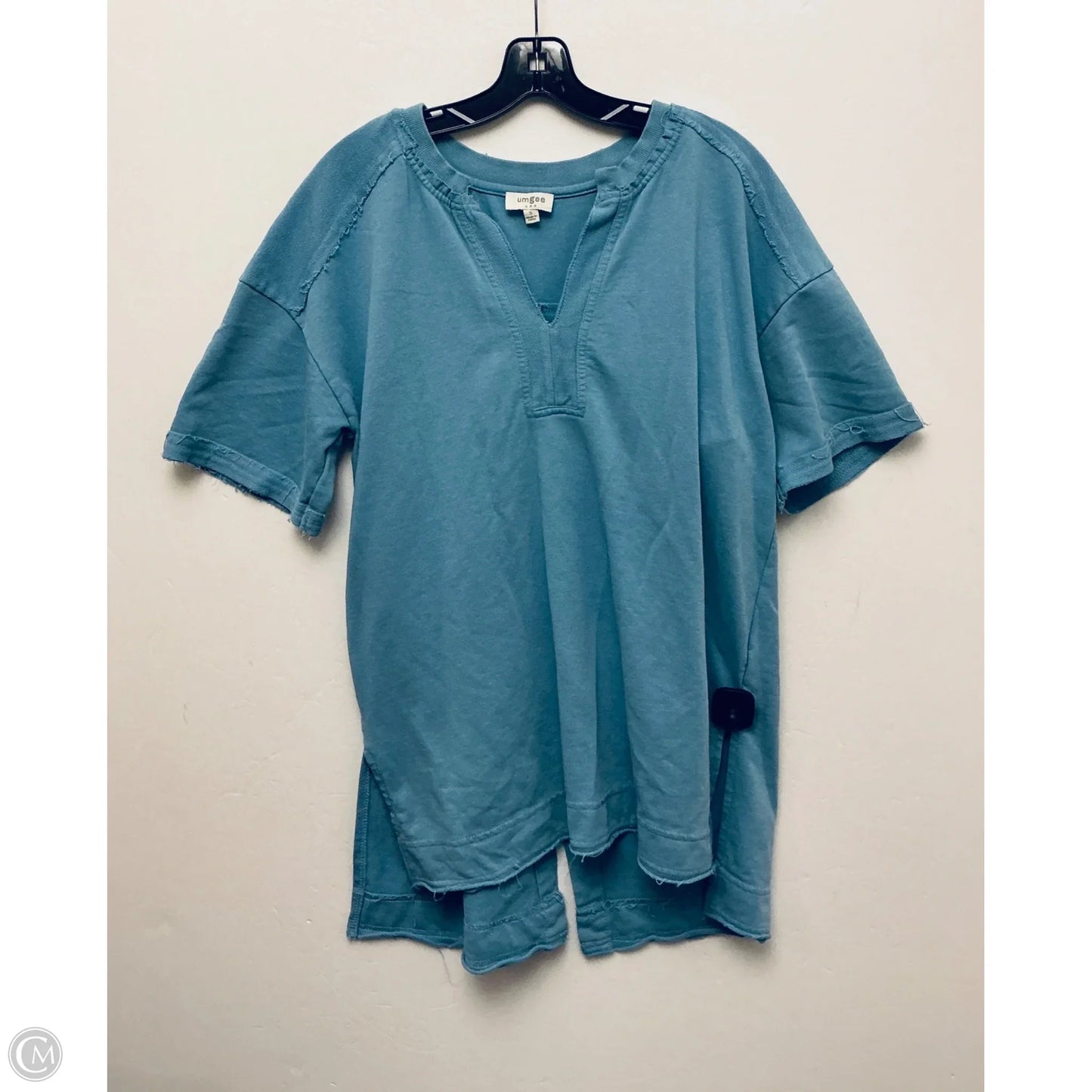 Top Short Sleeve By Umgee In Blue, Size: S