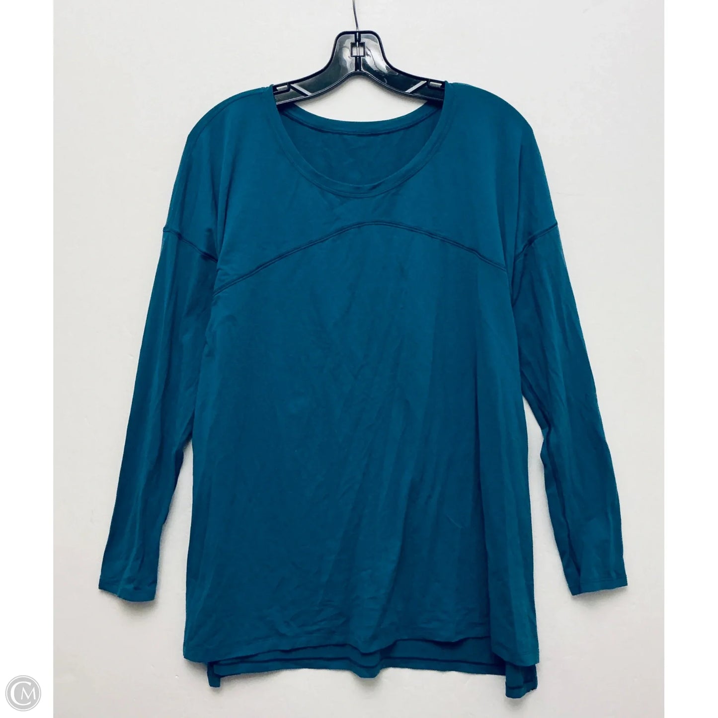 Top Long Sleeve By Lululemon In Blue, Size: L