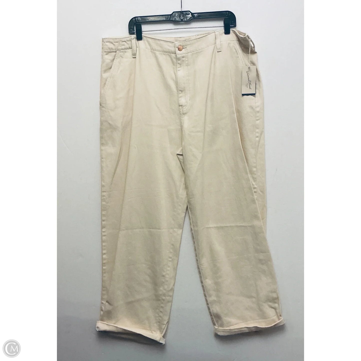 Jeans Wide Leg By Universal Thread In Tan, Size: 18