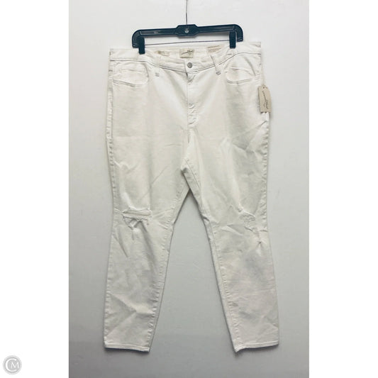 Jeans Wide Leg By Universal Thread In White, Size: 18