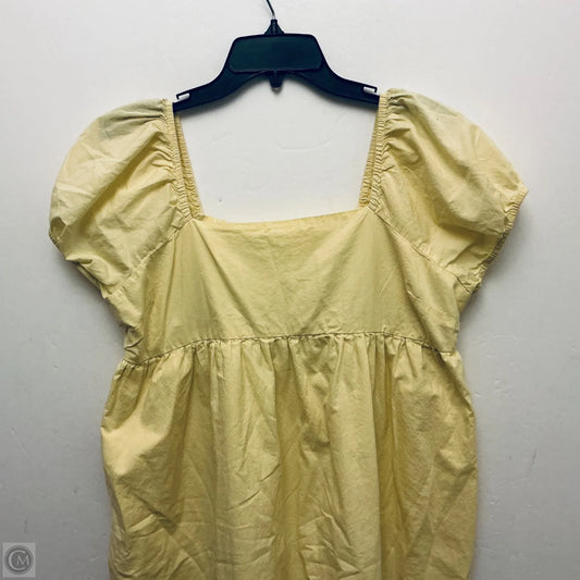 Dress Casual Short By Abound In Yellow, Size: Xl