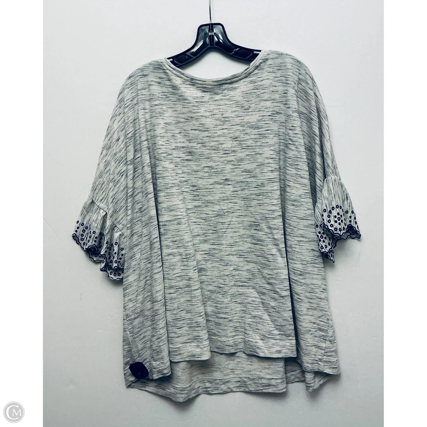 Top Long Sleeve By Lane Bryant In Ivory, Size: 3x