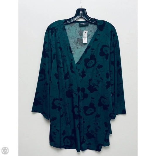 Top Long Sleeve By Lane Bryant In Green, Size: 4x