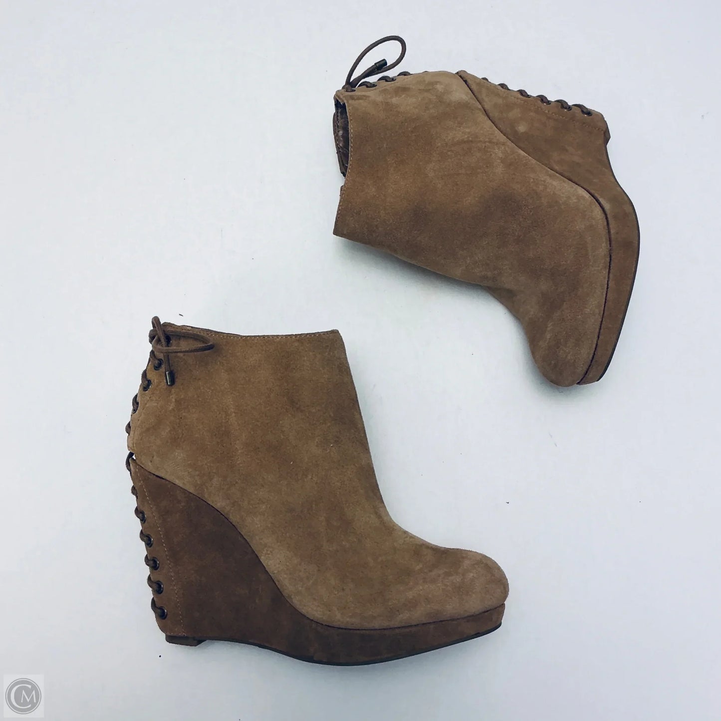 Boots Ankle Heels By Gianni Bini In Tan, Size: 8.5