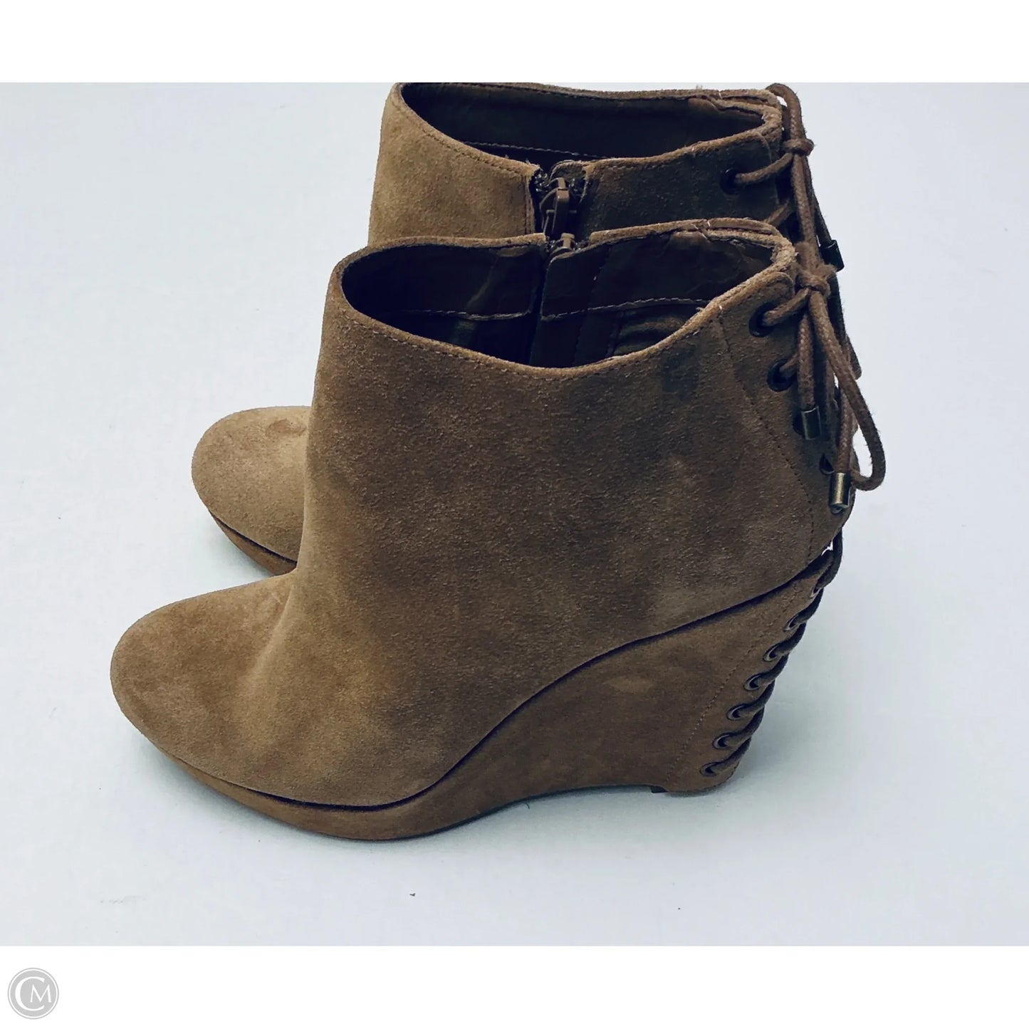 Boots Ankle Heels By Gianni Bini In Tan, Size: 8.5