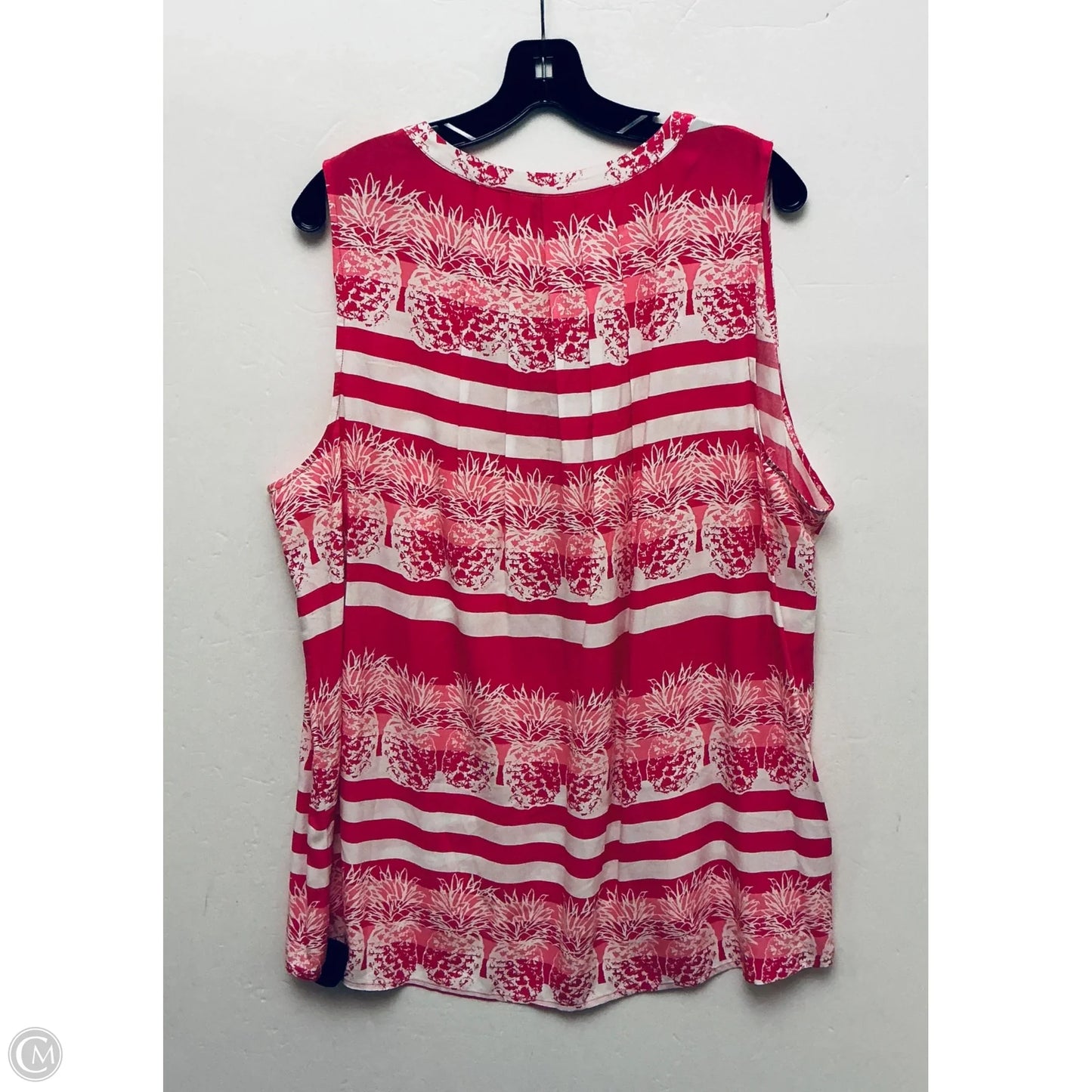 Top Sleeveless By Crown And Ivy In Pink, Size: 3x