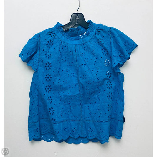 Top Short Sleeve By Clothes Mentor In Blue, Size: L
