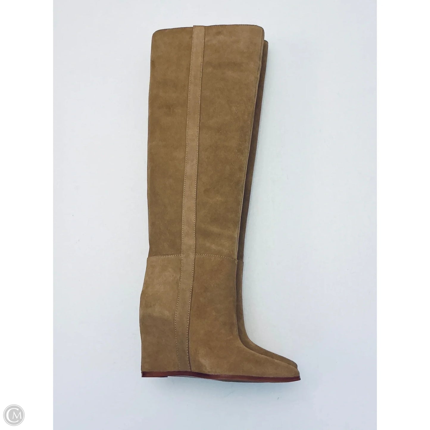 Boots Knee Heels By Vince Camuto In Tan, Size: 5