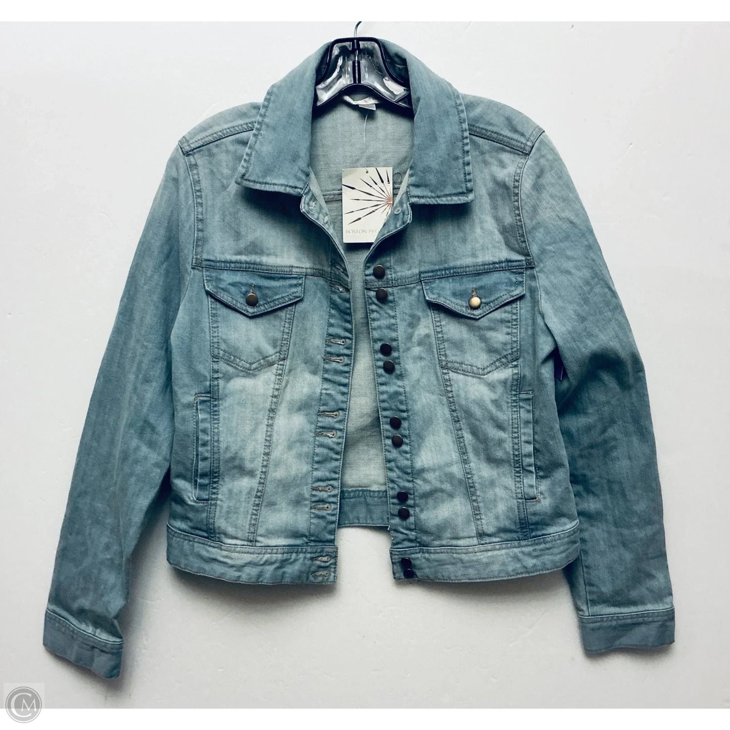 Jacket Denim By Boston Proper In Blue, Size: M