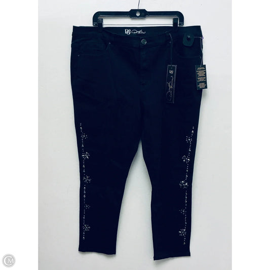 Jeans By Dg2 In Black, Size: 20