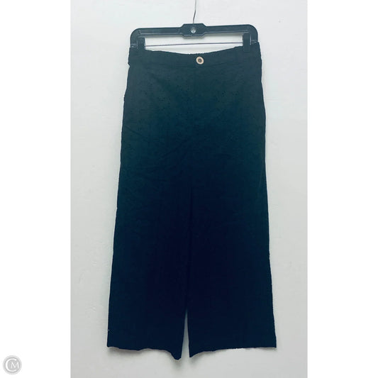 Pants Wide Leg By Zara In Black, Size: M