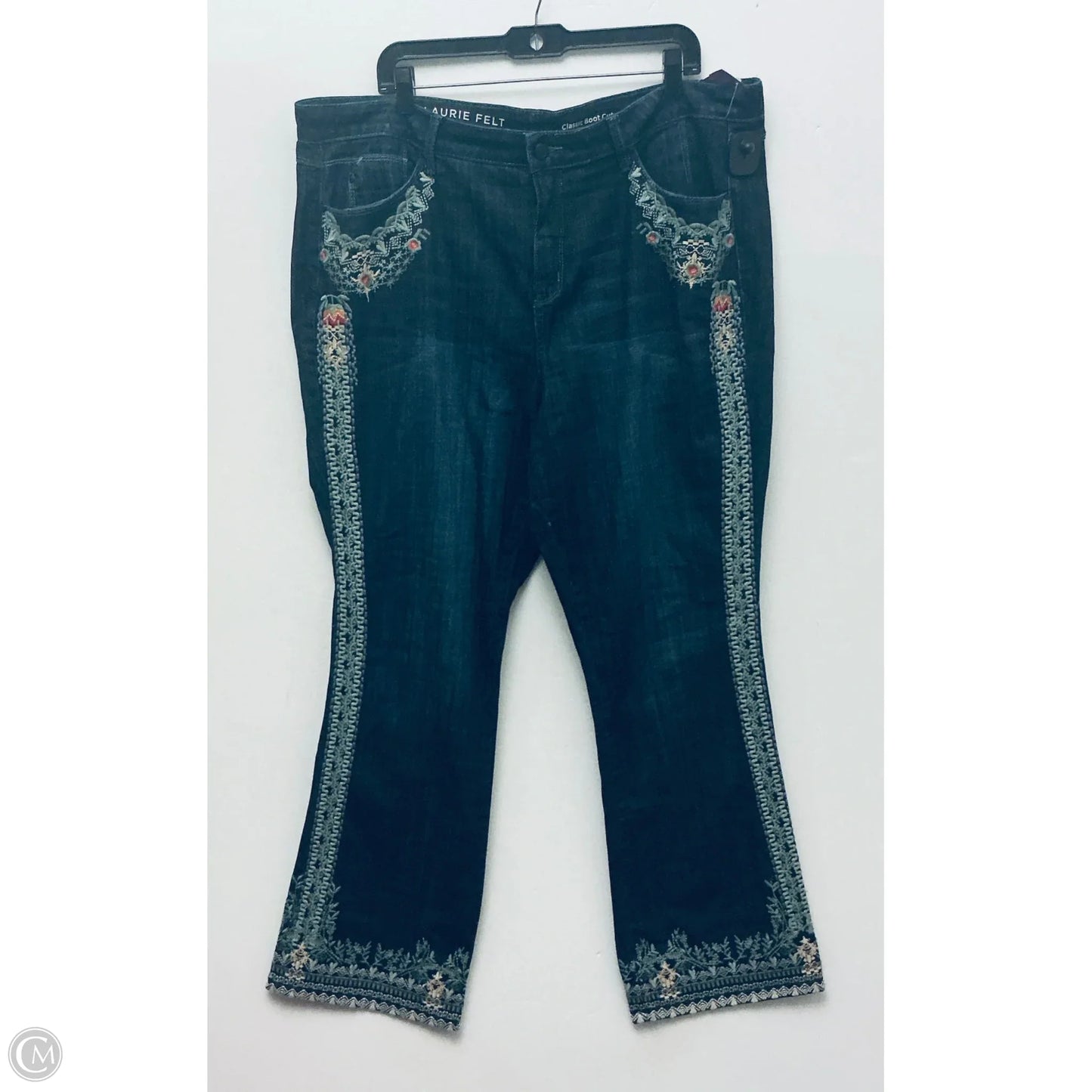 Jeans Boot Cut By Laurie Felt In Blue, Size: 20