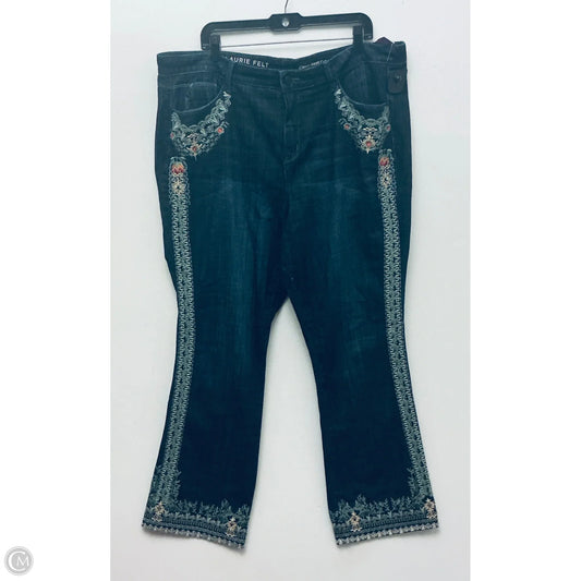 Jeans Boot Cut By Laurie Felt In Blue, Size: 20