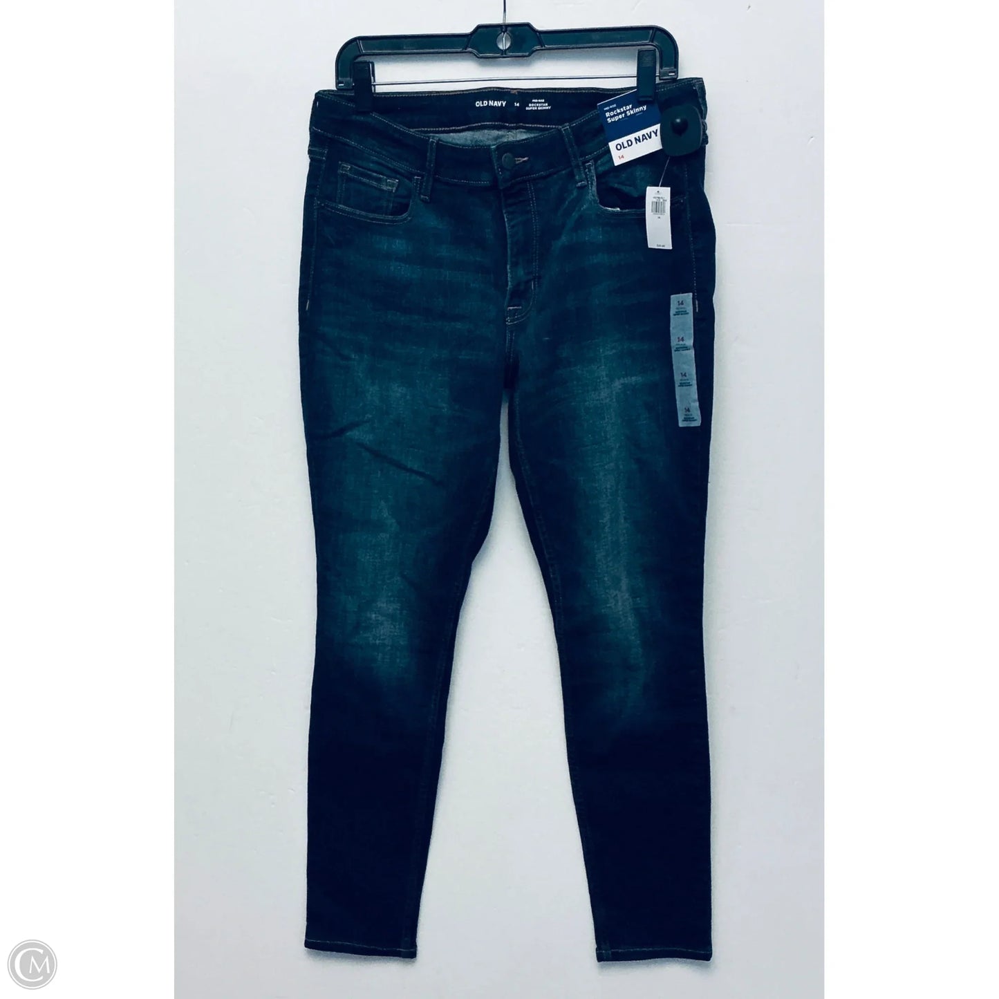 Jeans Skinny By Old Navy In Blue, Size: 14
