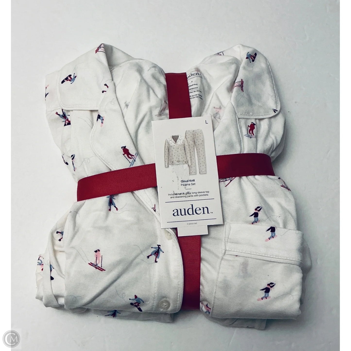 Pajamas 2pc By Auden In White, Size: L