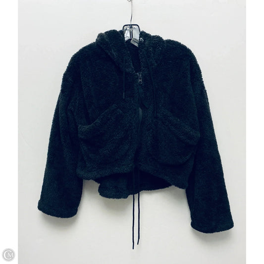 Jacket Faux Fur & Sherpa By Gym Shark In Black, Size: M