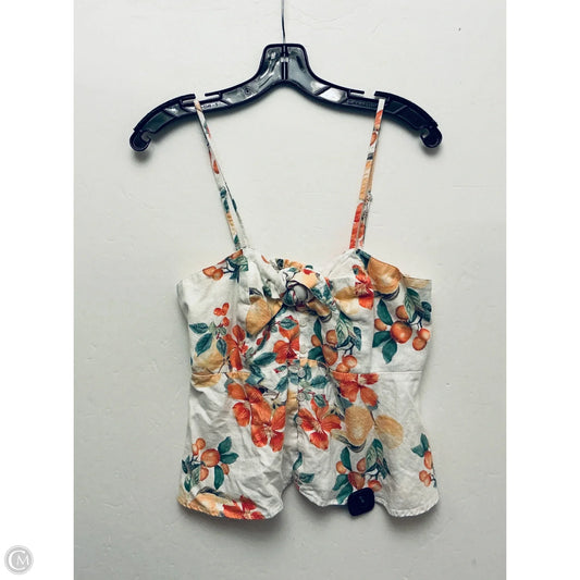 Top Sleeveless By Sofia By Sofia Vergara In Tropical Print, Size: L