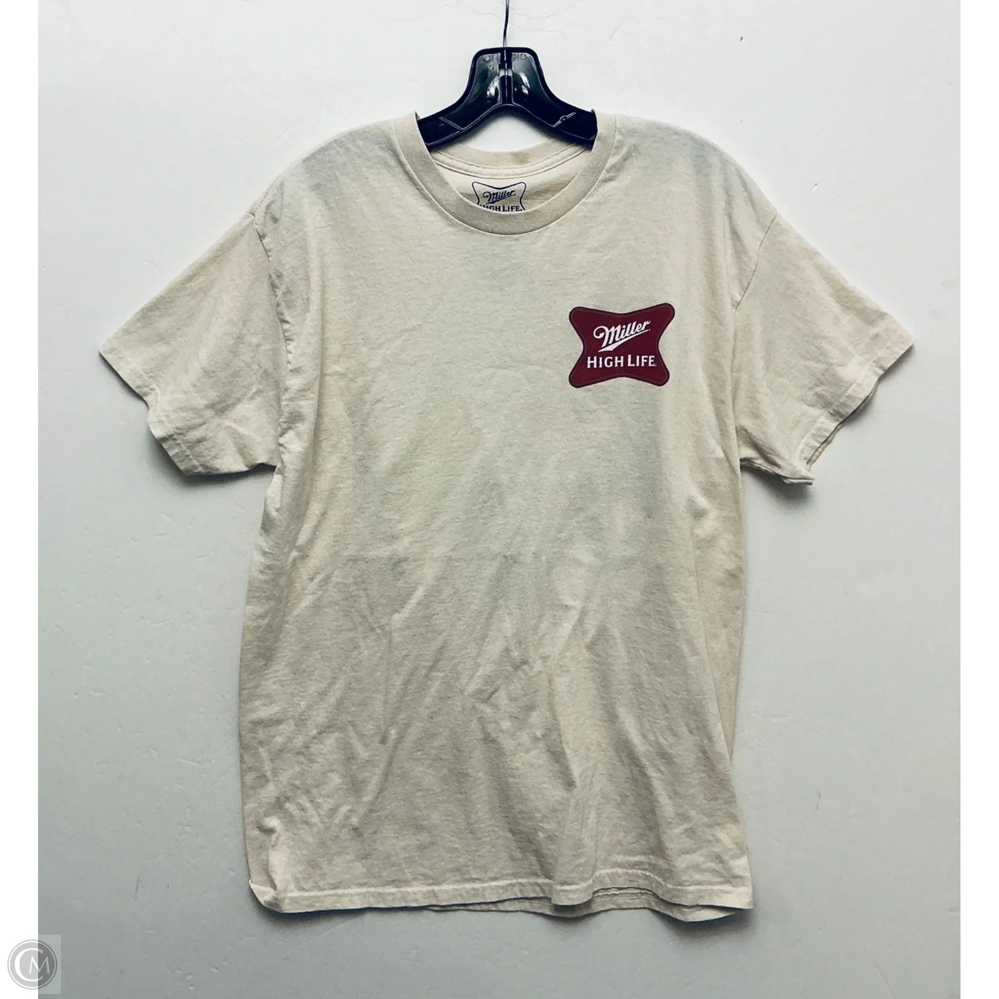 Top Short Sleeve Basic By Clothes Mentor In Tan, Size: L