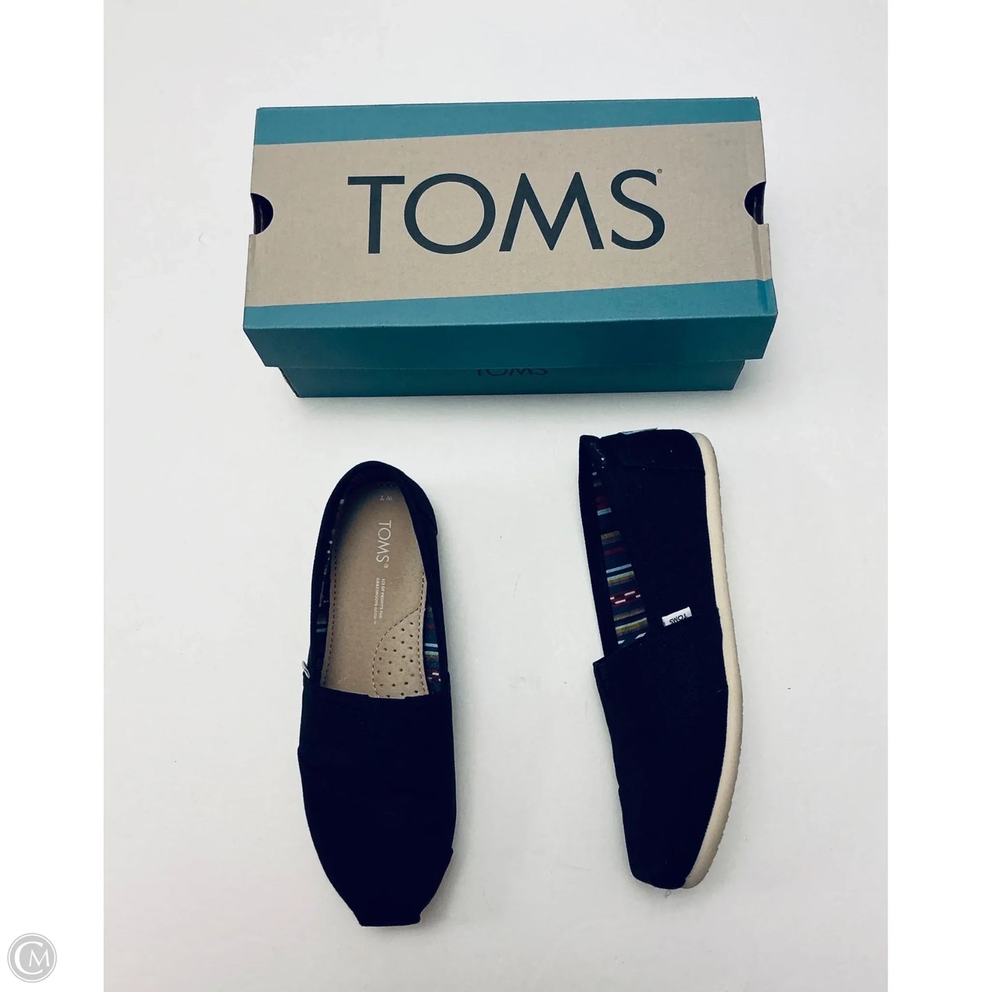 Shoes Flats By Toms In Black, Size: 7