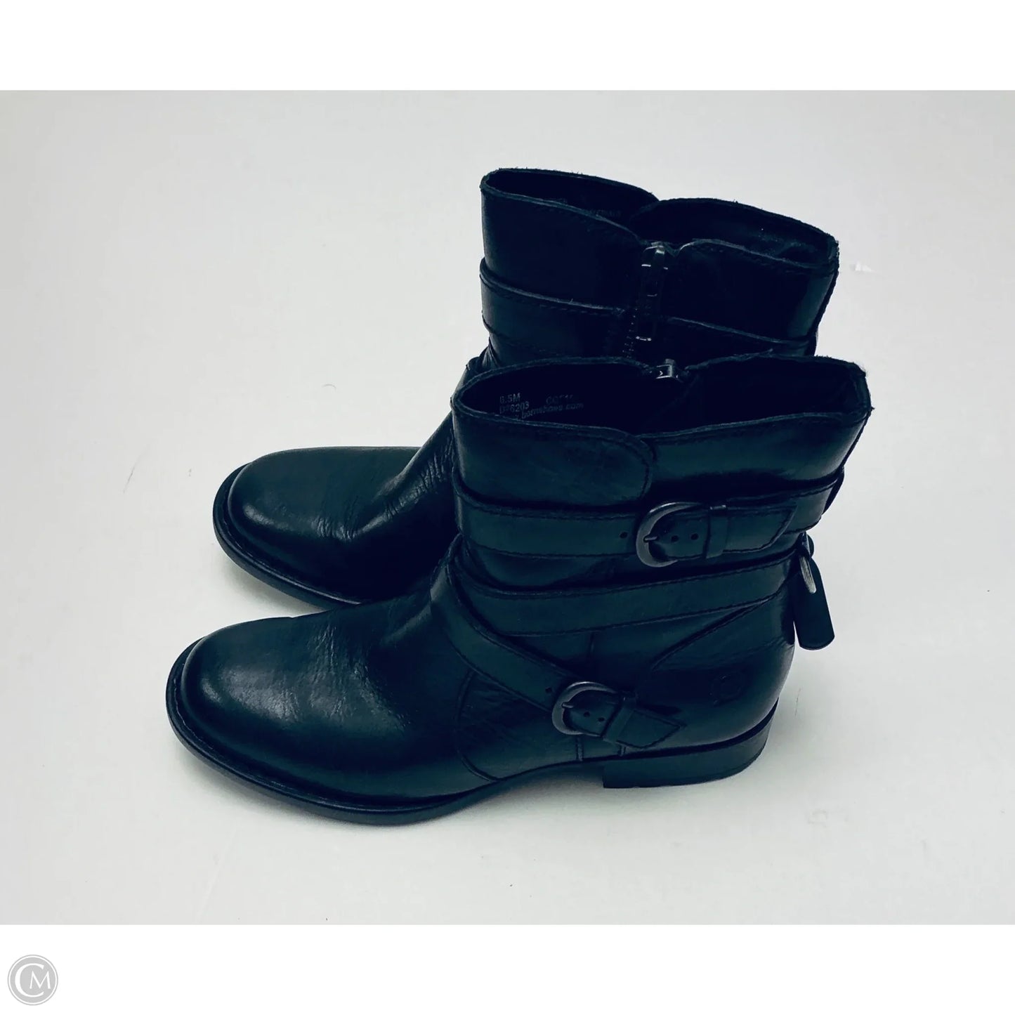 Boots Ankle Flats By Born In Black, Size: 6.5