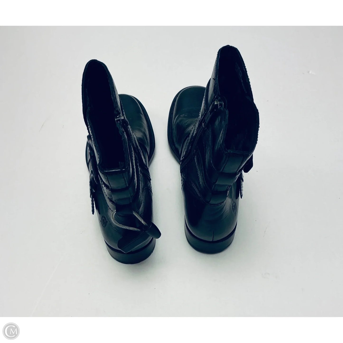 Boots Ankle Flats By Born In Black, Size: 6.5