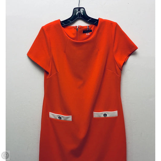 Dress Work By Tommy Hilfiger In Orange, Size: 12