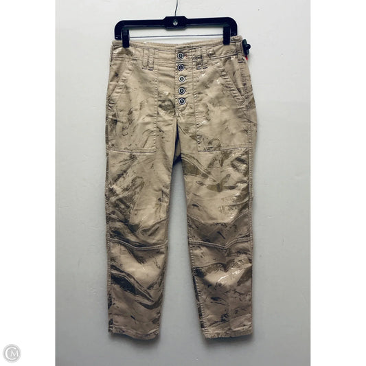 Pants Wide Leg By Anthropologie In Gold , Size: 4