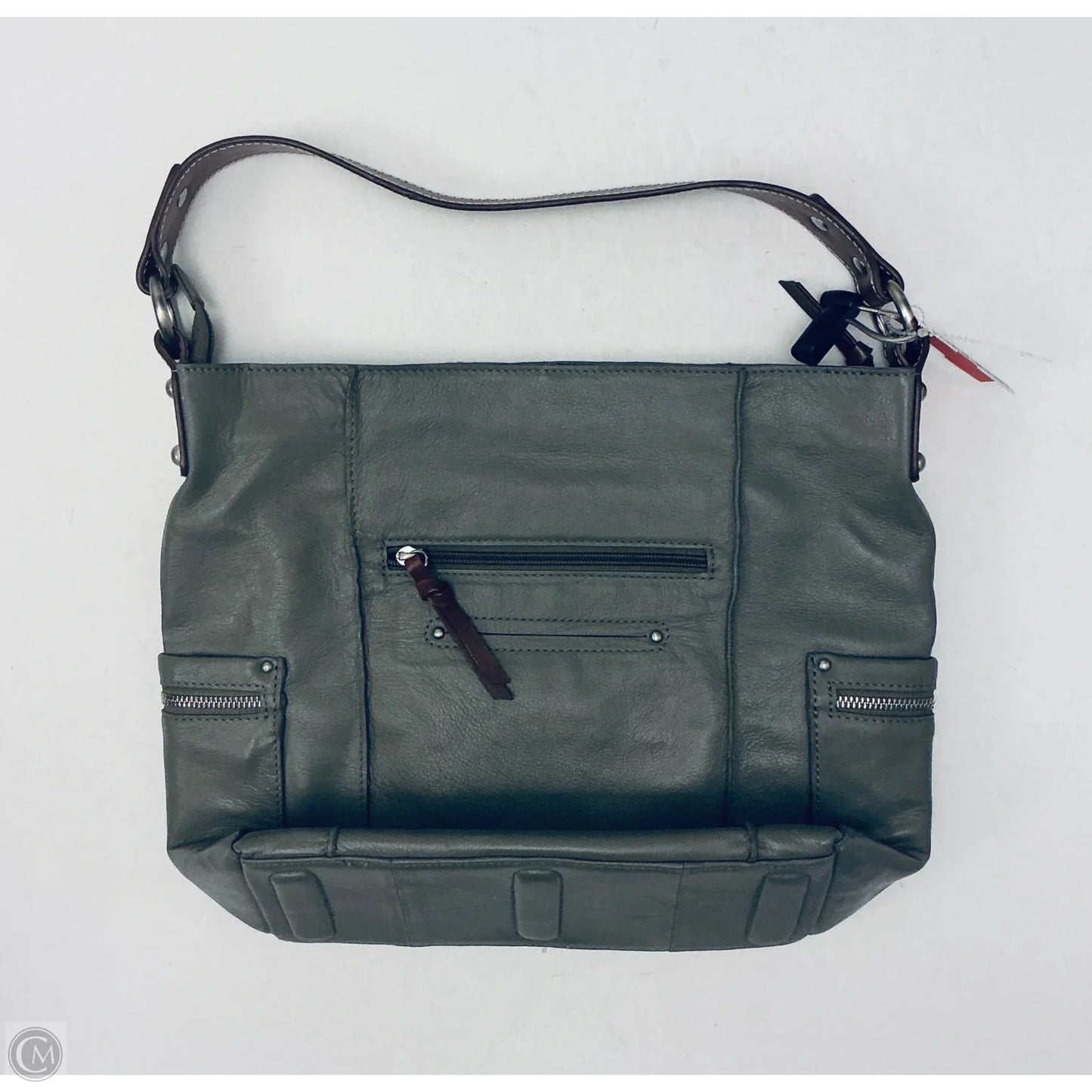 Handbag Leather By Clothes Mentor, Size: Medium